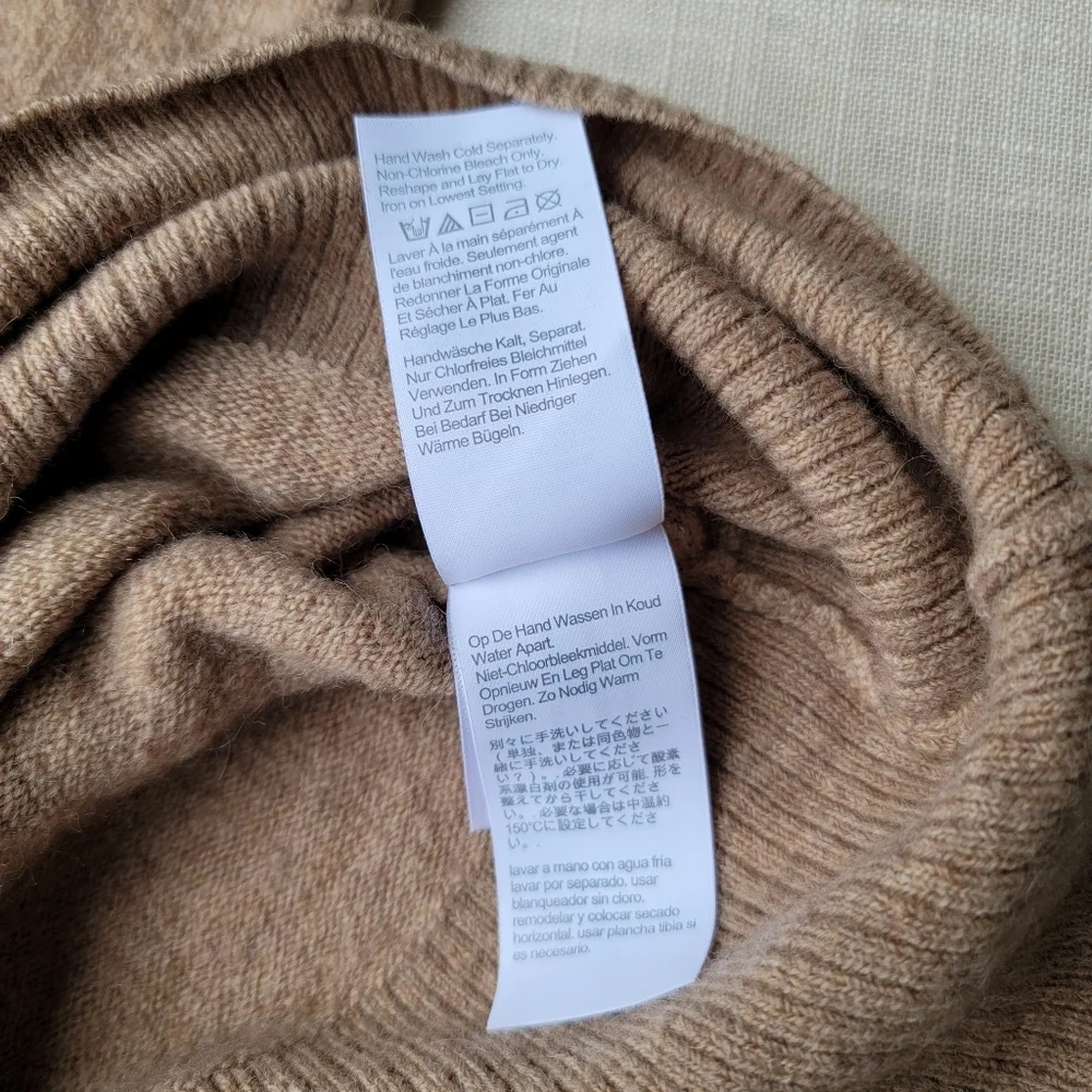 NEW J. Crew Half Zip Sweater Midi Dress Supersoft Yarn Tan sz S, M - Picture 8 of 12